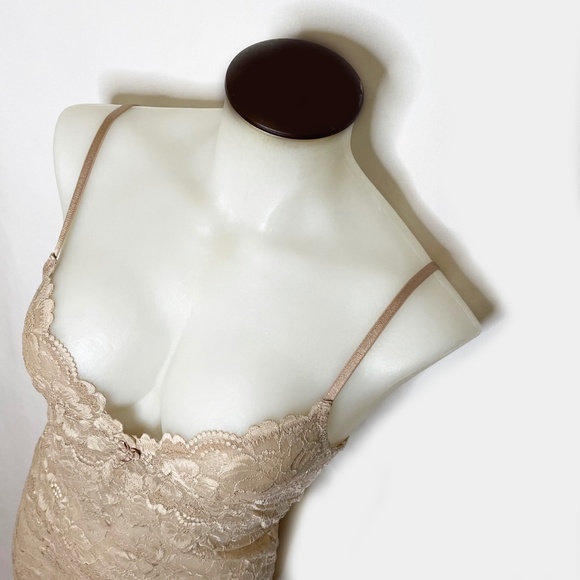 What Makes You Blush Ivory Chemise with Lace Details - Picture 2 of 11